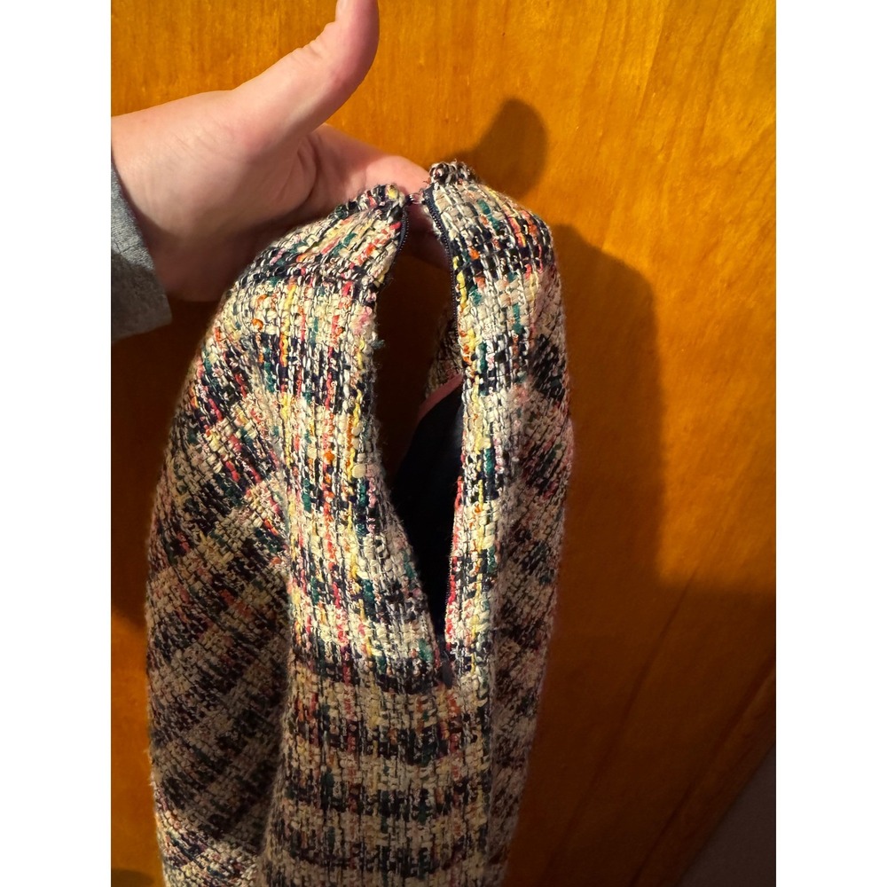 Talbots Plus 18W Tweed Mini Skirt Multicolor Plaid Career Party Cocktail - Picture 5 of 7